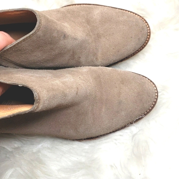 Madewell The Billie Boot in Suede F5045 8.5 tan - Picture 16 of 16